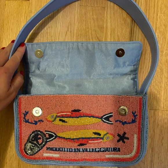 STAUD Staudines Tommy beaded bag Sardines - Picture 5 of 7